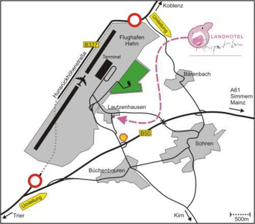 לאוטזנהאוזן Landhotel Airport-Inn מראה חיצוני תמונה